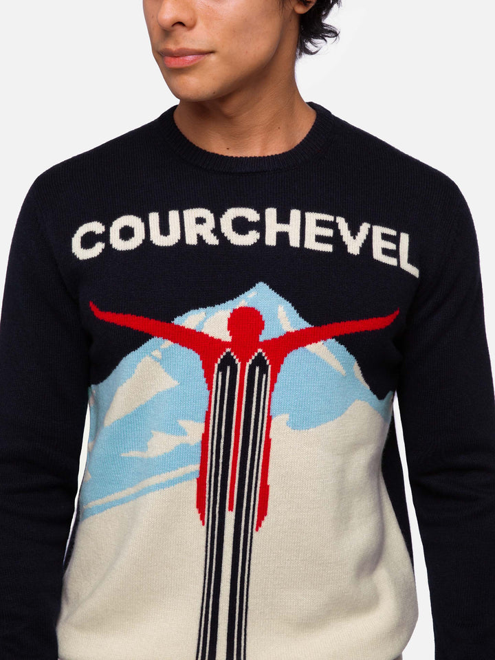 Pullover Heron mit Courchevel-Postkarten-Jacquard