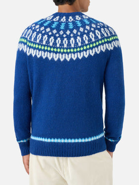 Pull ras-du-cou Heron avec jacquard Fair Isle 