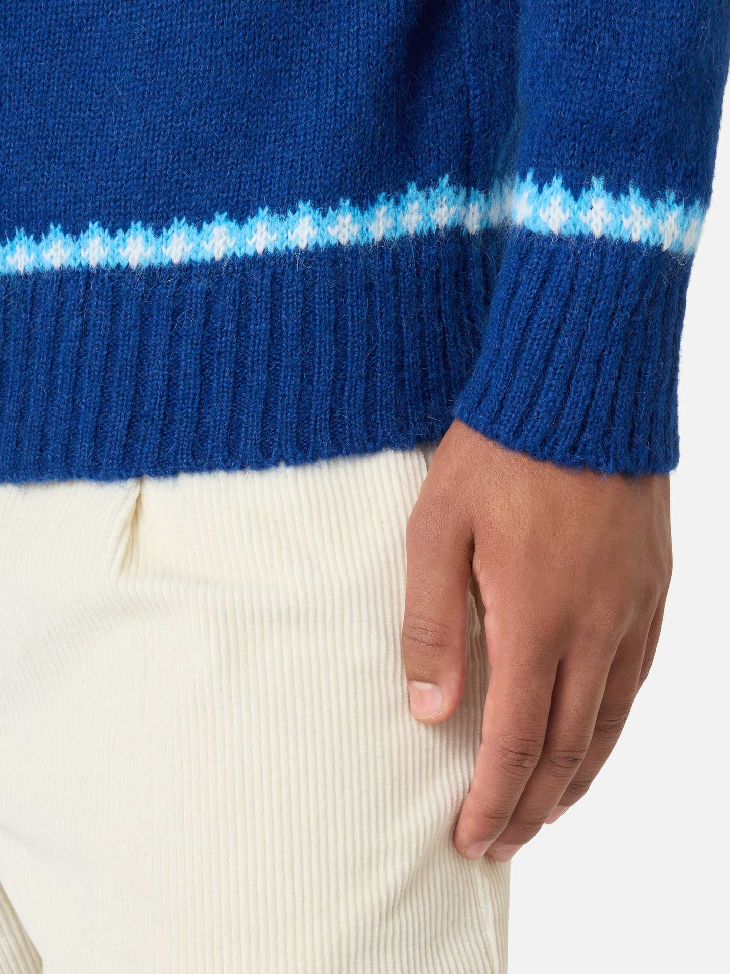 Pull ras-du-cou Heron avec jacquard Fair Isle 