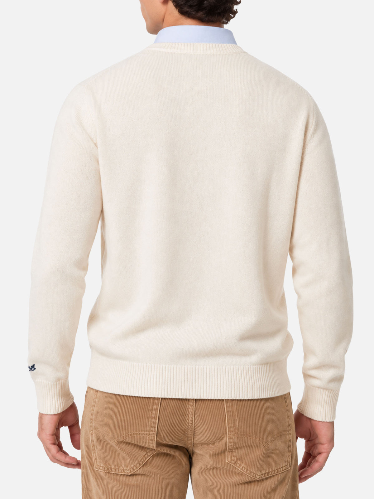 Pull à col rond Heron avec imprimé et broderie Mountain lover 