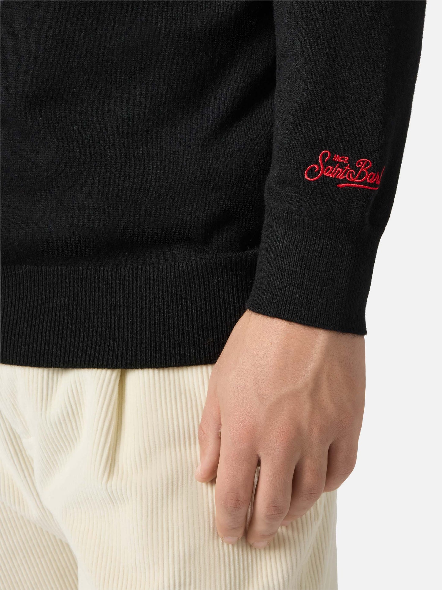 Maglione a girocollo Heron Light con ricamo Panda is rare