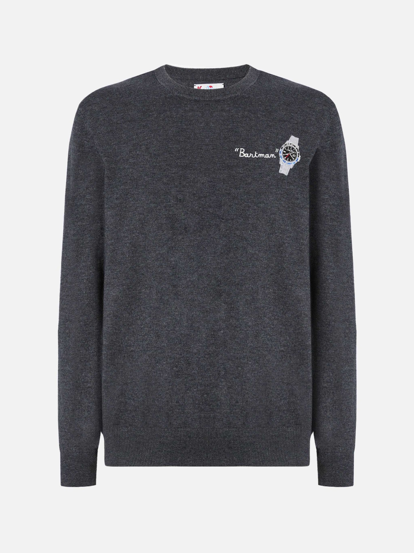 Maglione a girocollo Heron Light con ricamo Bartman