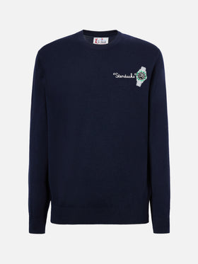 Crewneck sweater Heron Light with Starducks embroidery