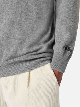 Maglione a girocollo Heron Light con ricamo Mi me faccio i cassi miei! | VACANZE DI NATALE SPECIAL EDITION