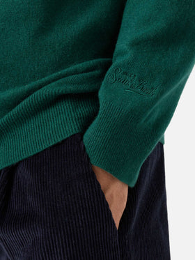 Crewneck sweater Heron Light with 15/0 battuta regolare! embroidery | VACANZE DI NATALE SPECIAL EDITION