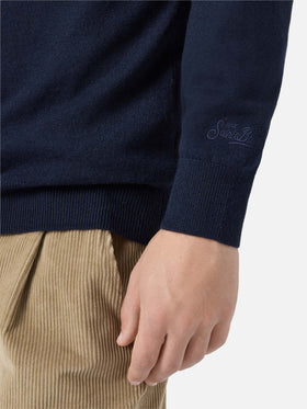 Crewneck sweater Heron Light with Uncle Scrooge embroidery | DISNEY SPECIAL EDITION