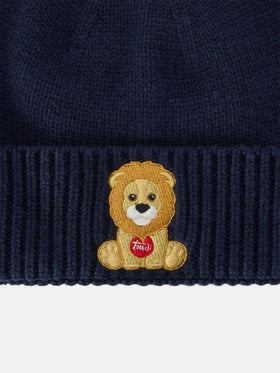 Gorro Holden azul marino blue con bordado de león | Special edition 