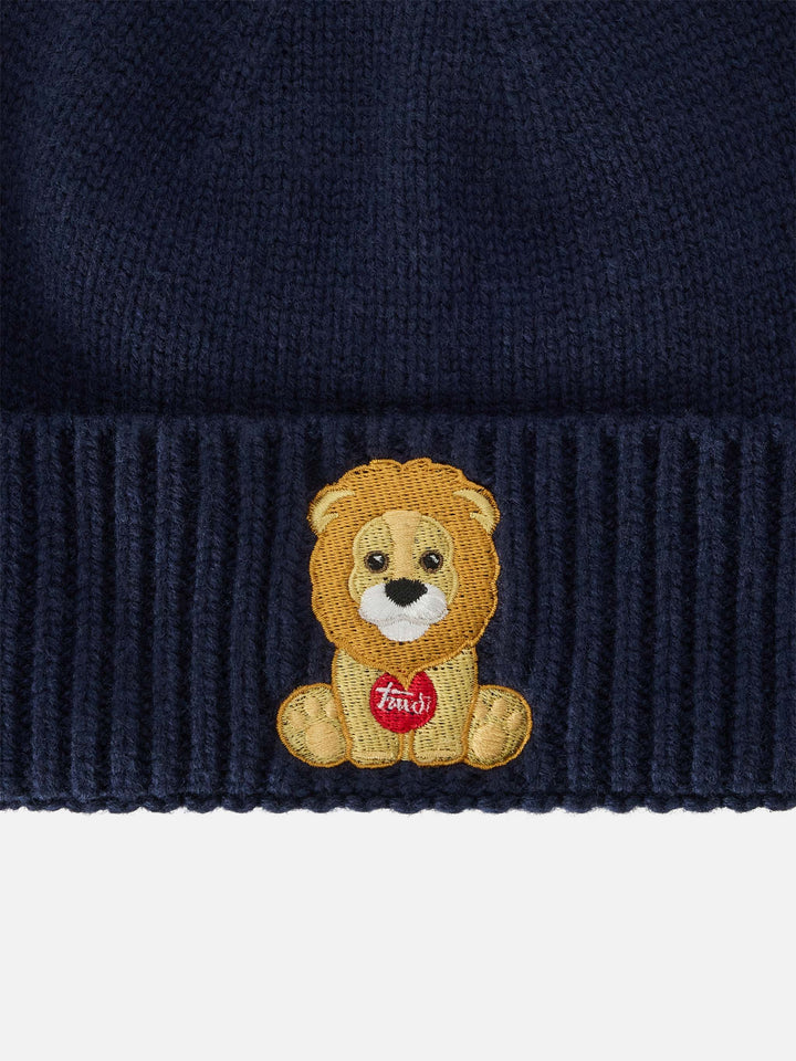 Bonnet Holden bleu marine blue avec broderie lion | Special edition 