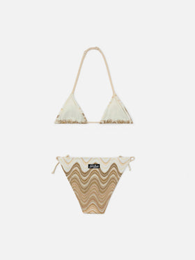 Holly klassischer Triangel-Bikini aus Raschelstoff 