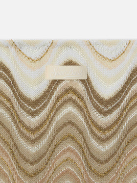 Holly raschel wave bikini in shades of gold