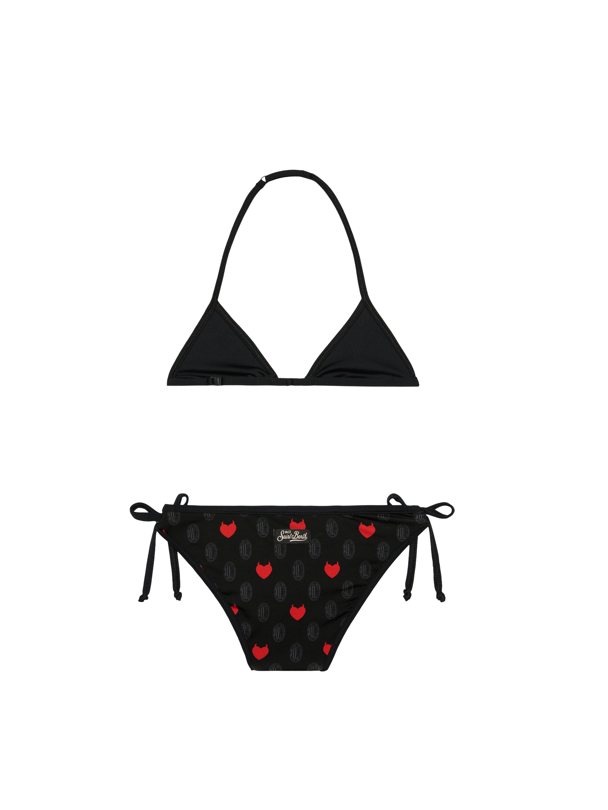 Triangle bikini Holly String with Milan print | AC MILAN SPECIAL EDITION - MC2 Saint Barth