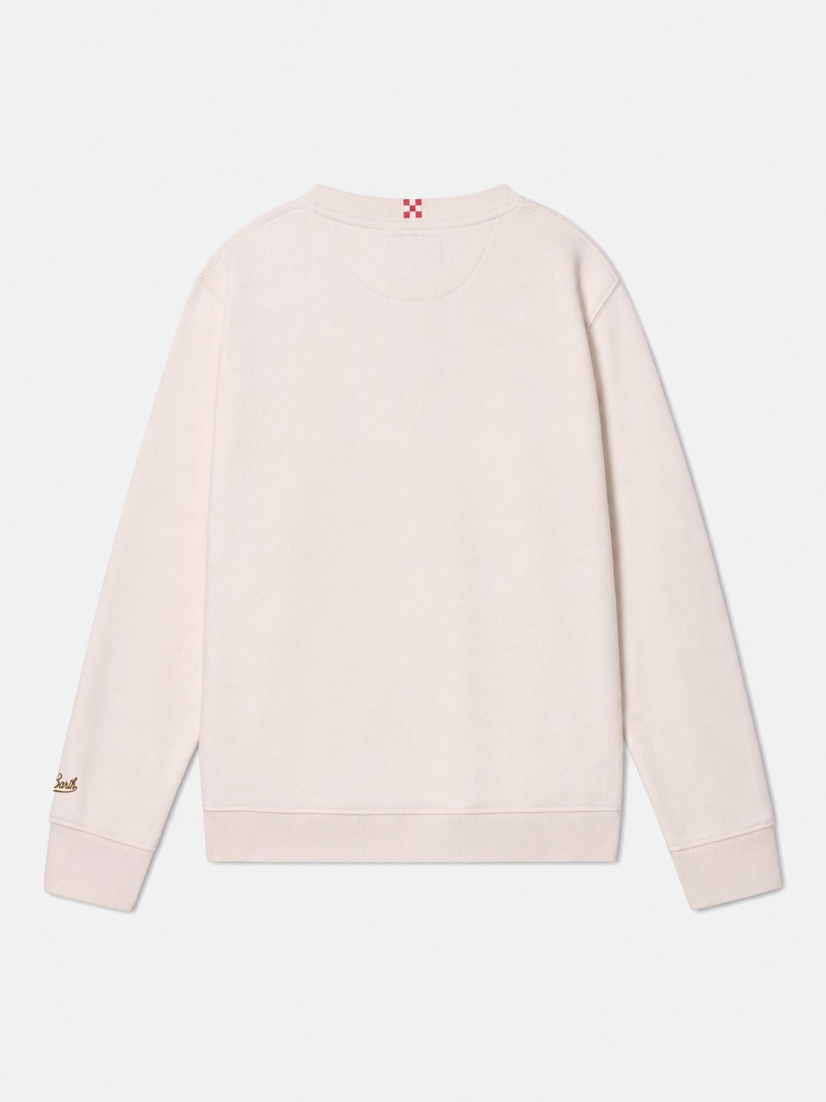 Felpa Hutton bianco panna con ricamo orso Trudi in spugna | Special Edition