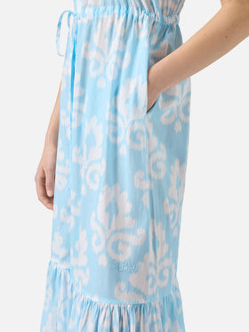 Halterneck dress Ida with ikat print