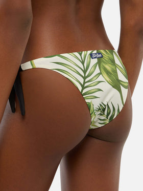 Bikini a triangolo Zoe Ines con stampa tropicale