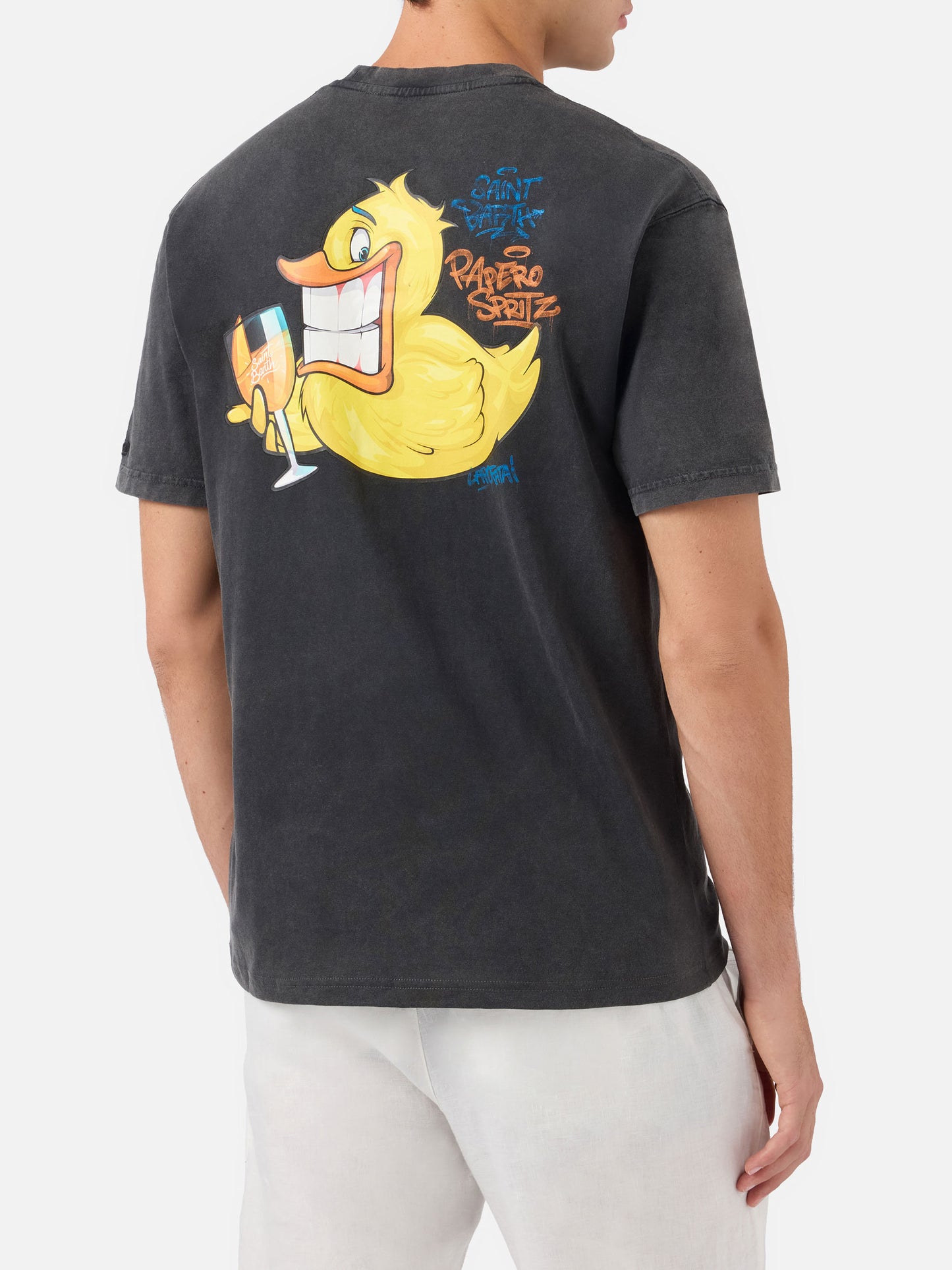 Baumwoll-T-Shirt Jack mit Cryptopuppets ducky Print | Special Edition 