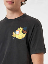 Herren Vintage-Baumwoll-T-Shirt Jack mit Ducky Cryptopuppets-Aufdruck | CRYPTOPUPPET-SONDERAUSGABE