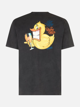Man vintage cotton t-shirt Jack with Ducky Cryptopuppets print | CRYPTOPUPPETS SPECIAL EDITION - MC2 Saint Barth
