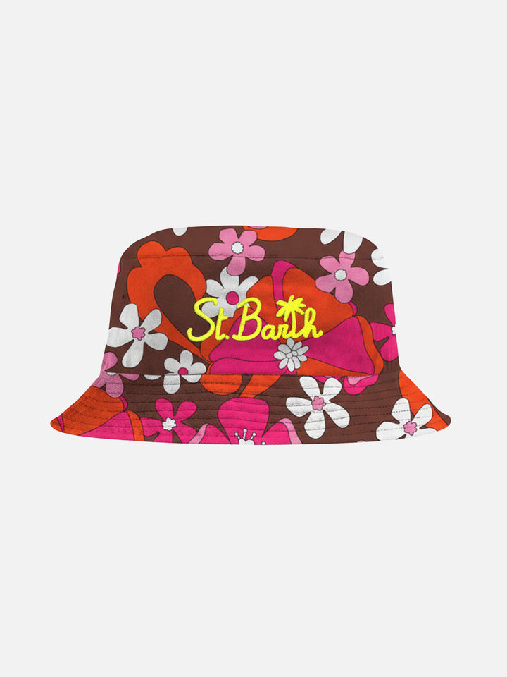 Flower bucket hat