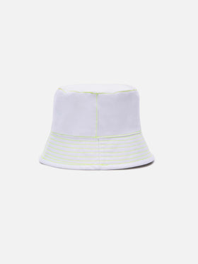 Cotton bucket hat with front embroidery