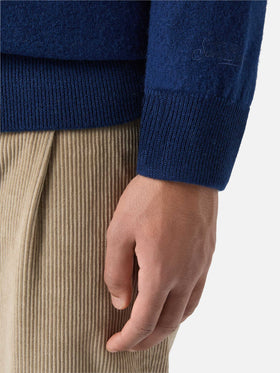 Herren-Strickpullover mit Rundhalsausschnitt und Day Off-Stickerei