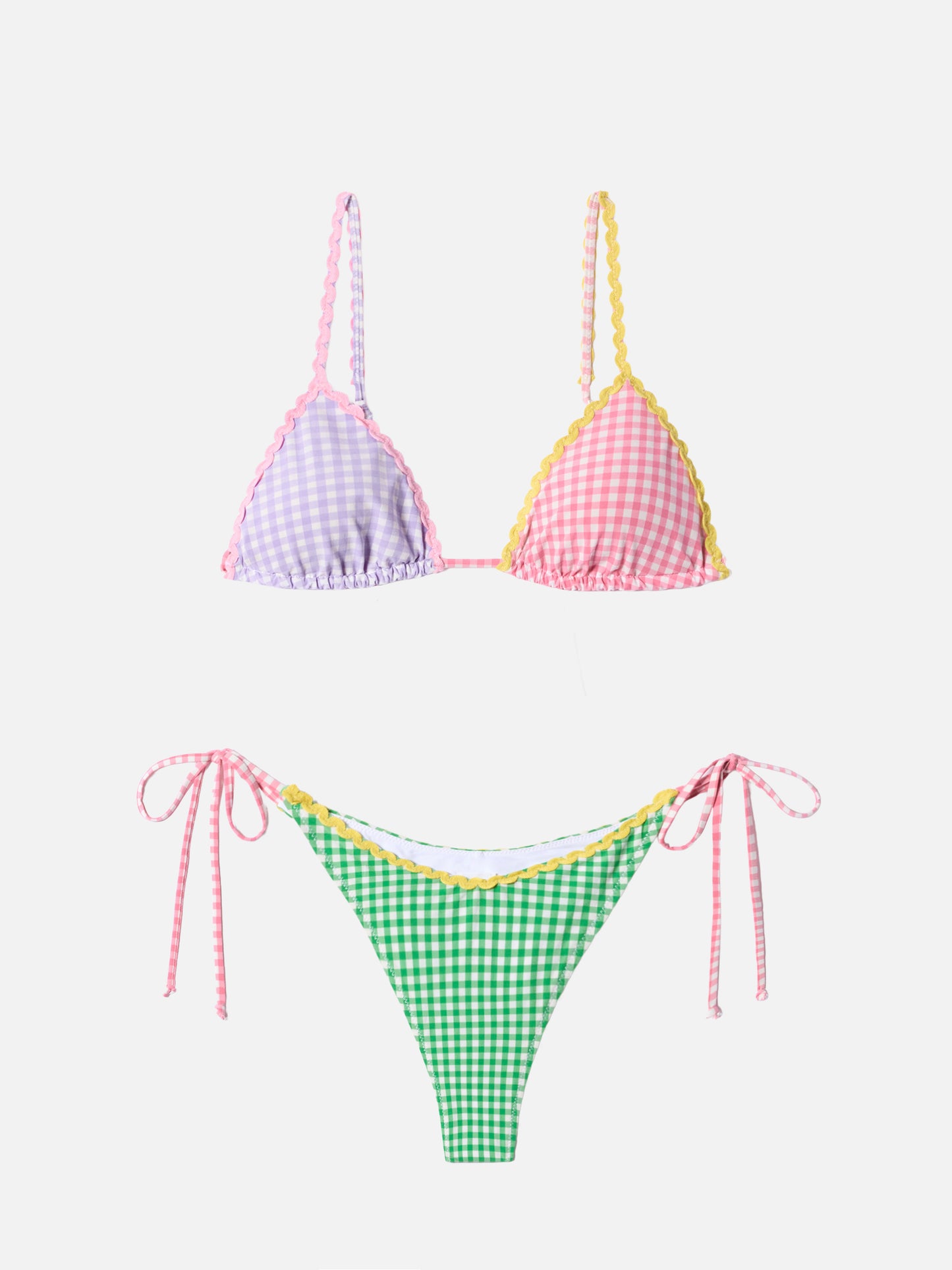 Triangel-Bikini Janet Norah mit Vichy-Karo-Muster