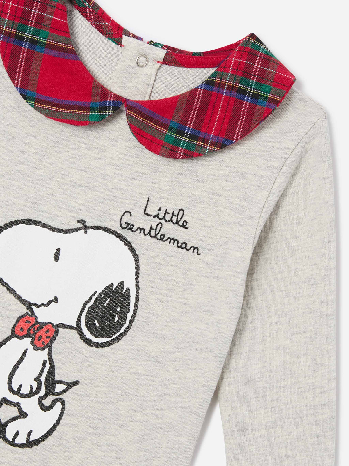 Body Jacques panna in cotone organico con stampa Snoopy | Special edition