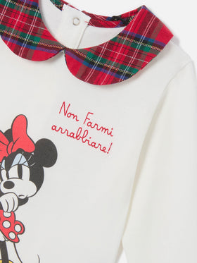 Body Jacques en algodón orgánico color crema con estampado de Minnie Mouse | Special edition 