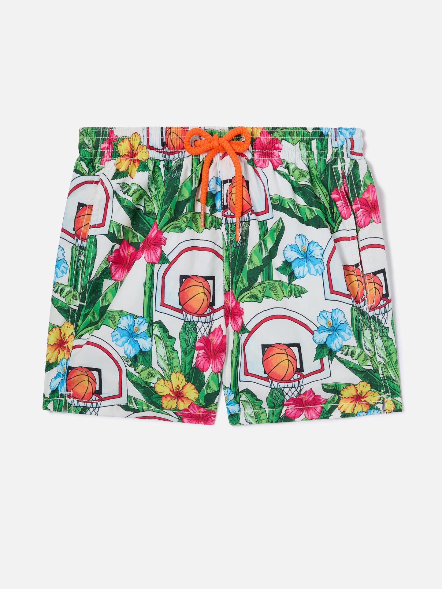 Badeshorts für Jungen mit Korb-Print 