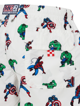 Jean mid-length swim shorts with Marvel super heroes print | MARVEL SPECIAL EDITION