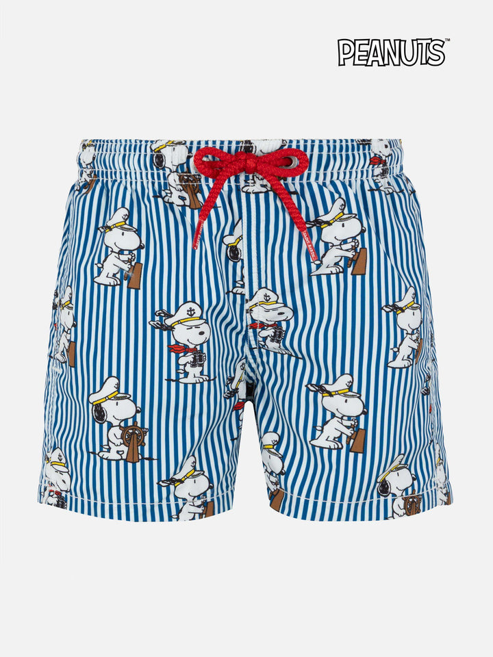 Jean mid-length swim shorts with Snoopy print | SNOOPY PEANUTS® SPECIAL EDITION