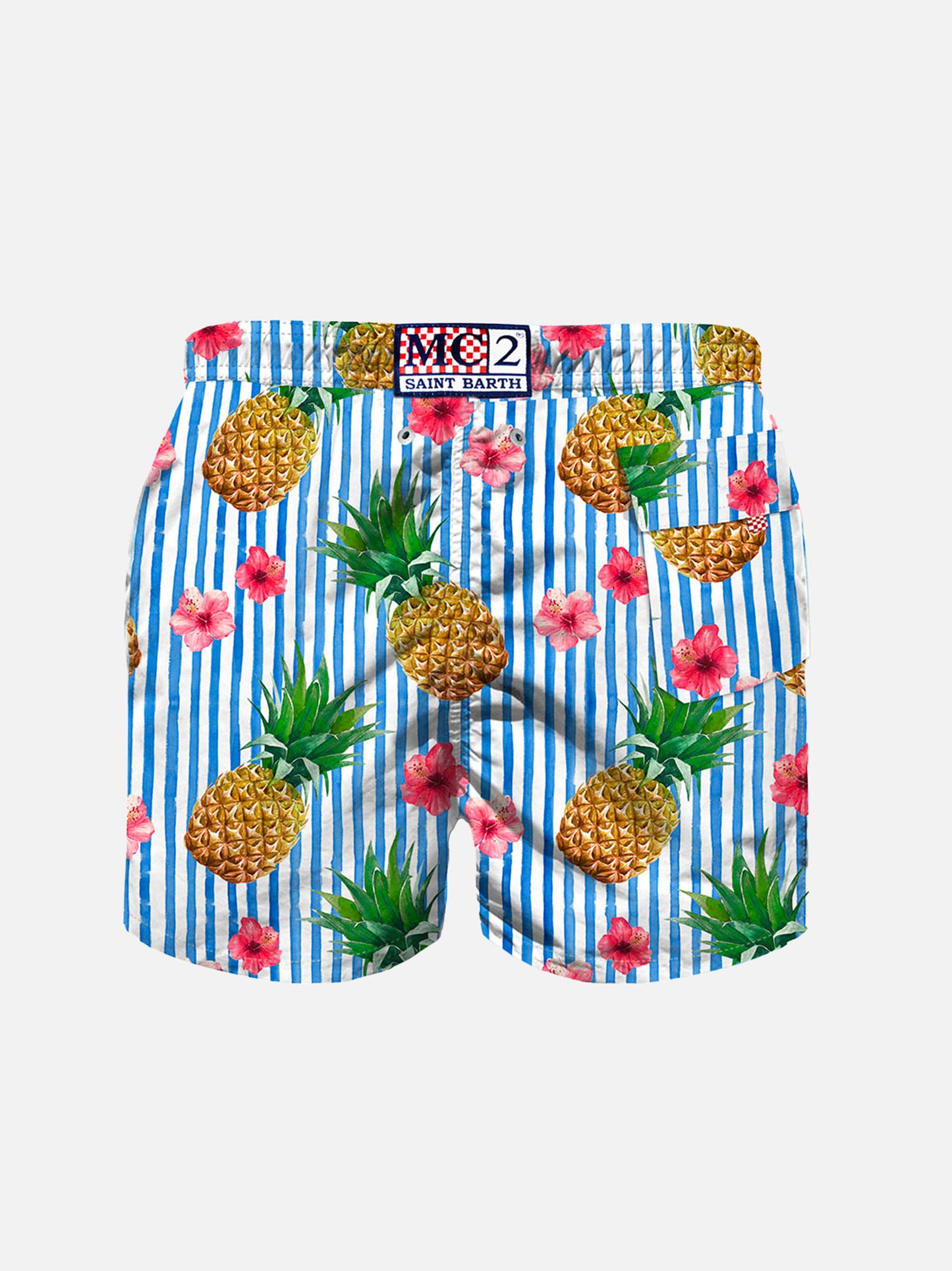 Boy swim shorts with pineapple print - MC2 Saint Barth