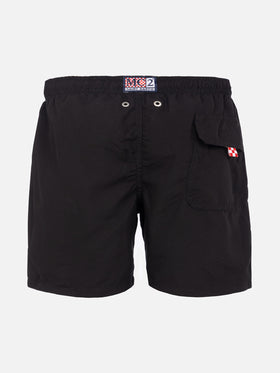 Boy swim shorts with Lucifer embroidery