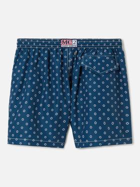 Jean Lighting swim shorts with Mini Life Saver all-over print