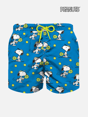 Badeshorts für Jungen aus leichtem Stoff mit Snoopy Padel-Aufdruck | SNOOPY – PEANUTS™ SONDEREDITION