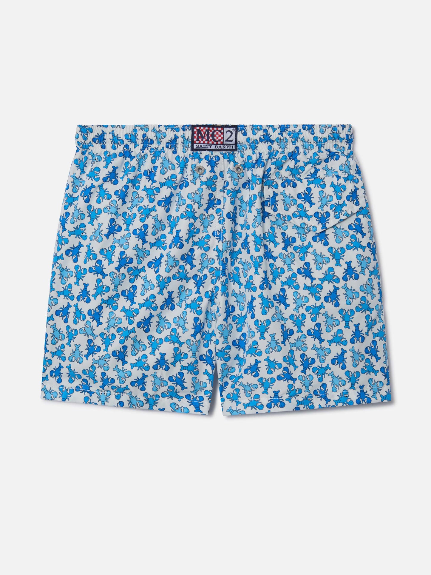 Short de bain garçon en tissu léger Jean Lighting avec imprimé homard 