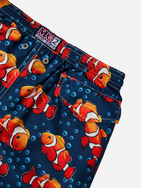 Jean Lighting Badeshorts aus leichtem Stoff mit Fischmuster