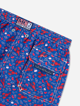 Jean Lighting swim shorts with lobster all-over print