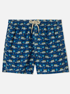 Short de bain Jean Lighting avec imprimé all-over Fiat Panda | Édition spéciale 