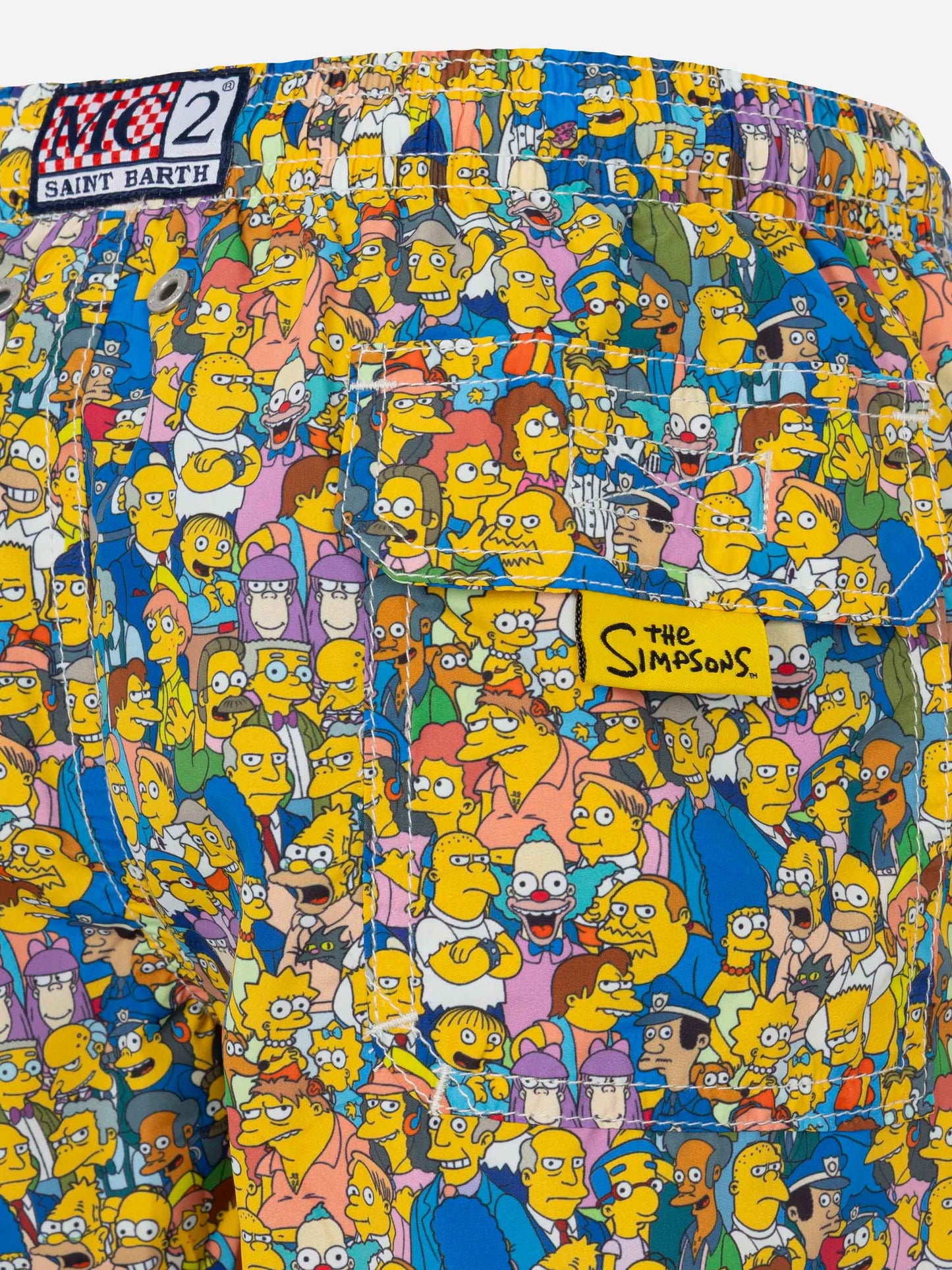 Badeshorts aus leichtem Stoff von Jean Lighting mit „The Simpsons“-Team-Aufdruck | THE SIMPSON SPECIAL EDITION