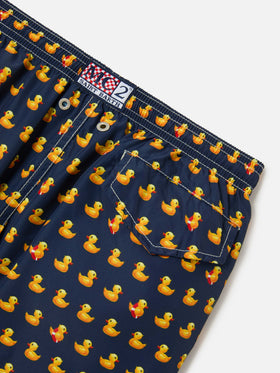 Bañador corto de tejido ligero para niño Jean Lighting con estampado de patitos 