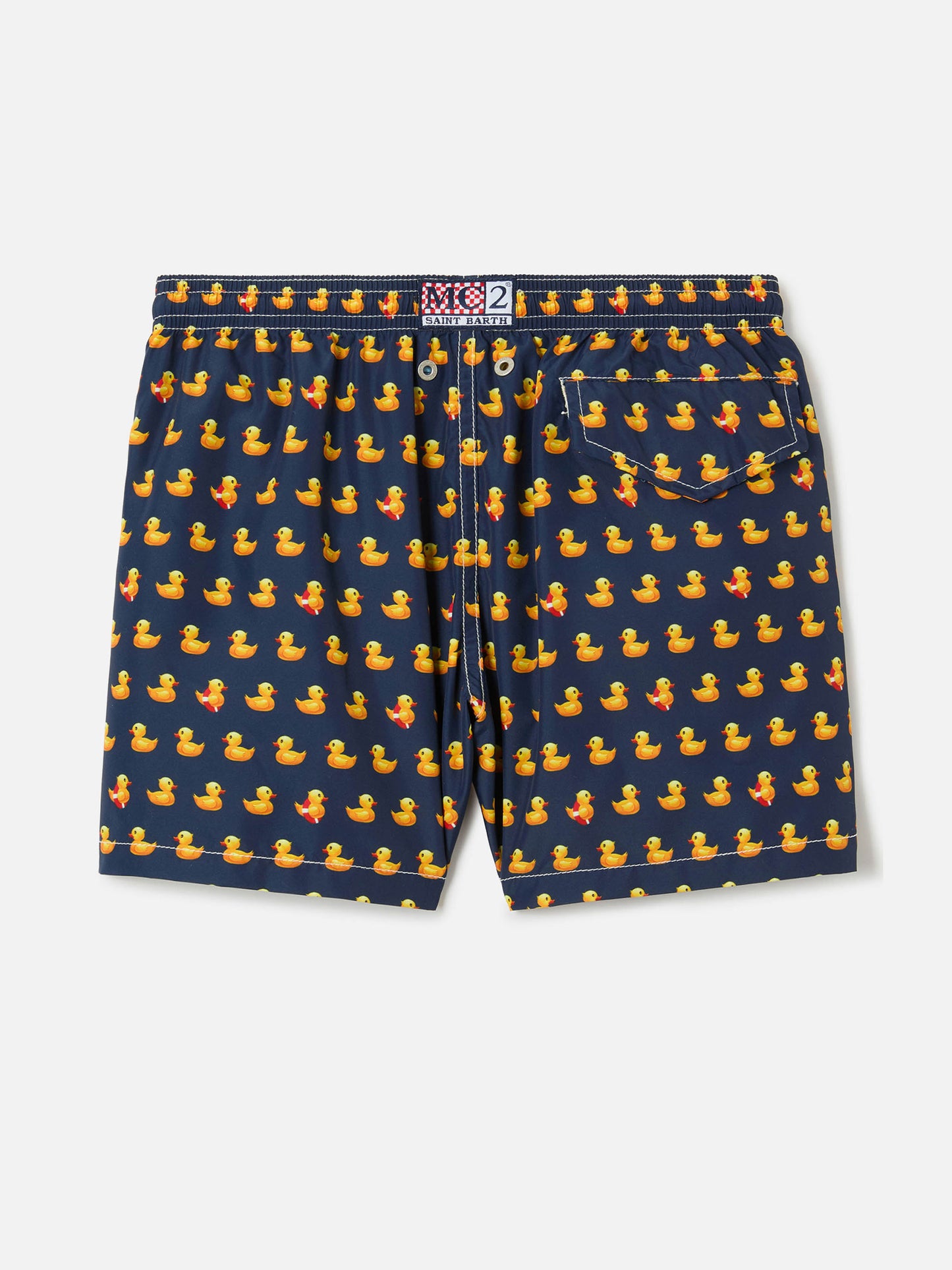 Bañador corto de tejido ligero para niño Jean Lighting con estampado de patitos 