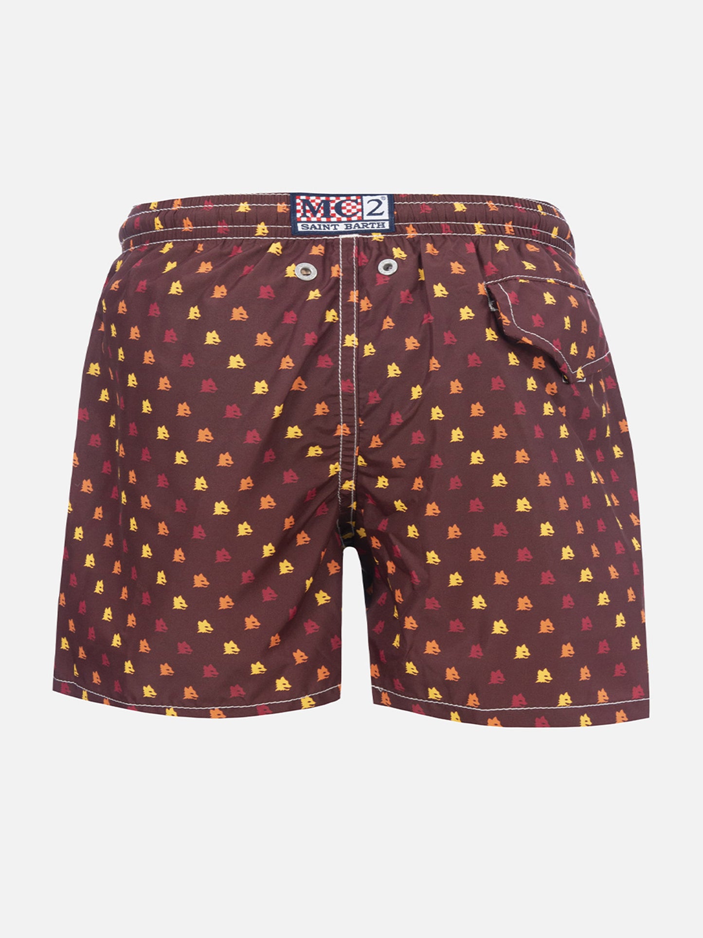 Lightweight fabric swimshorts Jean with Roma print | AS ROMA SPECIAL EDITION