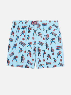 Jean Lighting swim shorts with Captain America all-over print | Special Edition