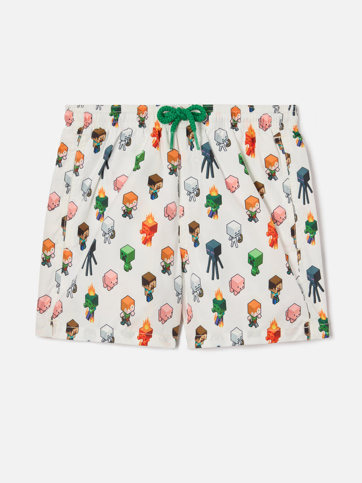 Jean Lighting swim shorts with Minecraft all-over print | Special Edition