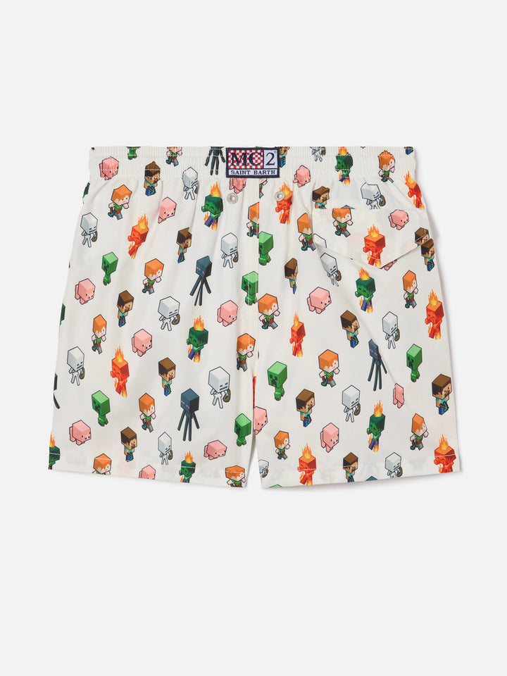 Jean Lighting swim shorts with Minecraft all-over print | Special Edition