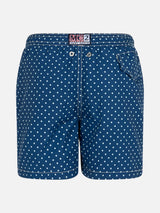 Badeshorts für Jungen aus leichtem Stoff von Jean Lighting mit Polka-Dots-Print