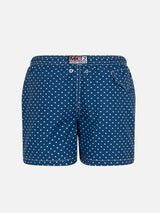 Badeshorts für Jungen aus leichtem Stoff von Jean Lighting mit Polka-Dots-Print