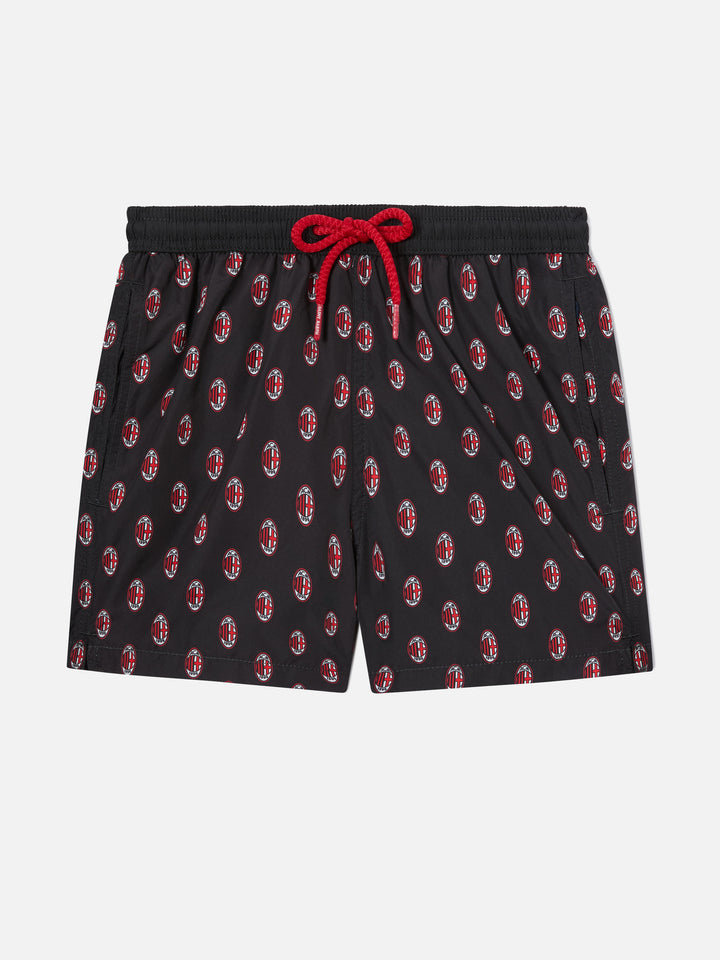 Costume mare Jean Lighting in tessuto leggero con stampa logo Milan | AC MILAN SPECIAL EDITION