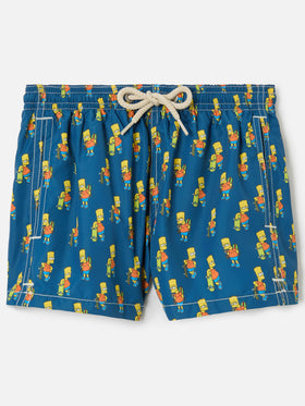 Costume da bagno da bambino in tessuto leggero con stampa skater Bart | SIMPSON SPECIAL EDITION