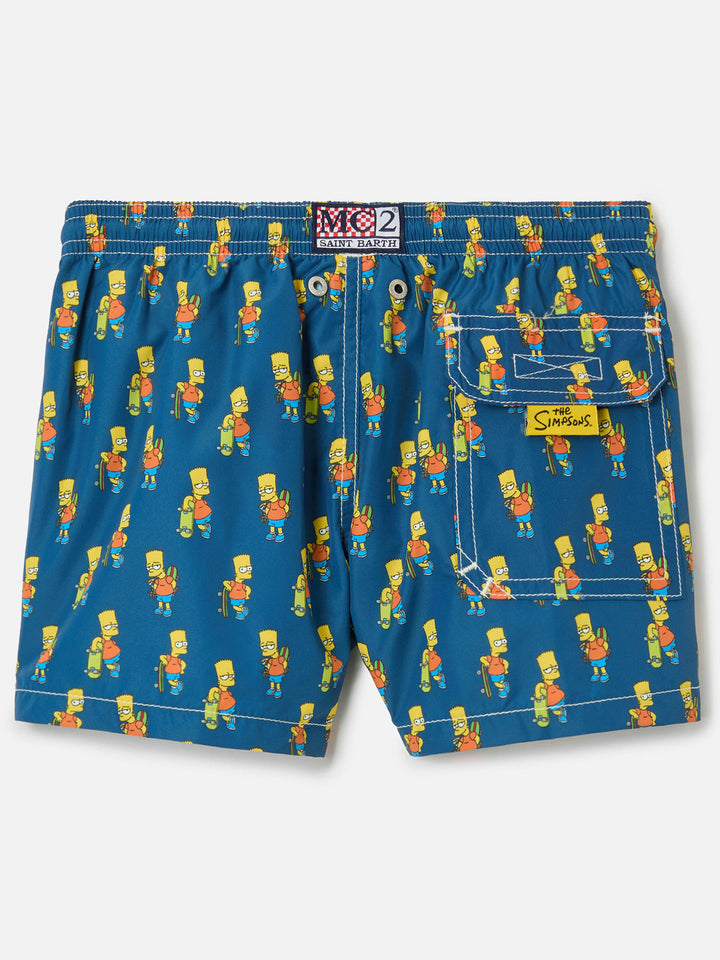 Costume da bagno da bambino in tessuto leggero con stampa skater Bart | SIMPSON SPECIAL EDITION
